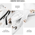 thumbnail image 5 of FREEAMG Basset Hound Puppy Pattern Men's Pajama Pants Shorts Sleepwear Lounge Pajama Bottoms, 5 of 7