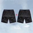 thumbnail image 4 of ITSAME Boys Athletic Shorts 2-Pack, with Pockets Elastic Waist Quick-Dry Performance Breathable Shorts Brown 9-10T, 4 of 4