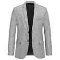 thumbnail image 1 of Mile Men's Casual Blazer Two Button Sport Coat Suit Jacket, 1 of 2
