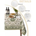 thumbnail image 2 of Sage Green Table Cloth, Southwest Tribal Antique Boho-Chic Farmhouse Waterproof Tablecloth for Rectangle Tables, Reusable Washable Fabric Table Cover for Restaurant Kitchen Dining Tables 60"x102", 2 of 6