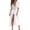 White, variant on Women Solid Color Hollow Smock Long Bikini Cover Up Lacing Cardigan Beachwear