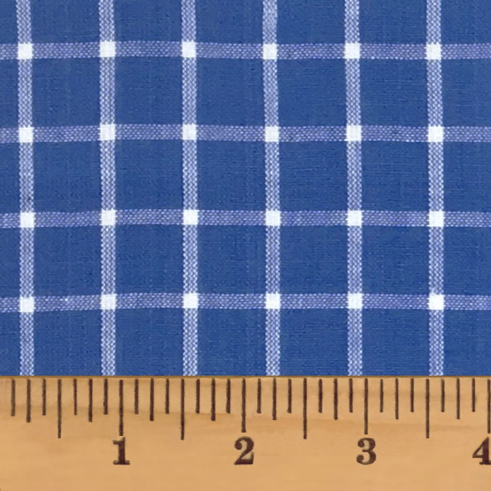 JCS 100% Cotton Cottage Blue 6 Plaid Homespun Fabric Sold by the Yard