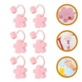 thumbnail image 3 of Straw Toppers For Tumblers 6Pcs Silicone Straw Tips Cover Reusable Drinking Straw Tips Straw End Plugs Caps Small Straw Caps, 3 of 8