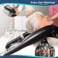 thumbnail image 2 of Lavabo de champú, lavabo inflable para lavado de cabello, lavabo de salón, almohadilla de champú portátil rápida para mujeres embarazadas y ancianos, 2 of 5
