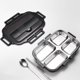 thumbnail image 3 of Suministros de cocina, cajas bento, utensilios de cocina, juego de utensilios de cocina, contenedor bento multicapa de acero inoxidable con aislamiento, lonchera de 1 l., 3 of 4