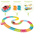 thumbnail image 4 of Tradeopia 2-in-1 Tracks Glow in Dark & LED Lights Race Track Car Set, 4 of 7
