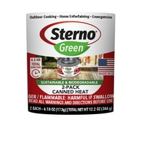Sterno Fuel Cans - 2.25 Hour Burn, 2 Pack Chafing Dish Fuel Can Burners for Food Warmer, Chafer Fuel, Canned Heat Ethanol