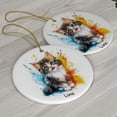 thumbnail image 3 of Personalized Jungle Curl Cat Christmas Ornament, Customized Ornament with Cat Name, Christmas Ornament, Gift for Mother's day, Father's day, Christmas, Birthday, Gift for Cat Lover, 3 of 5