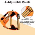 thumbnail image 6 of No Pull Dog Harness Front Clip Heavy Duty Reflective Easy Control Handle for Large Dog Walking(Orange,L), 6 of 9