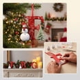 thumbnail image 3 of LEFXSMR Christmas Letter Ornaments, 3.54" Snowman Red Alphabet Initial Ornaments, Letters Christmas Tree Decorations Party Gifts DIY Decor, 3 of 5
