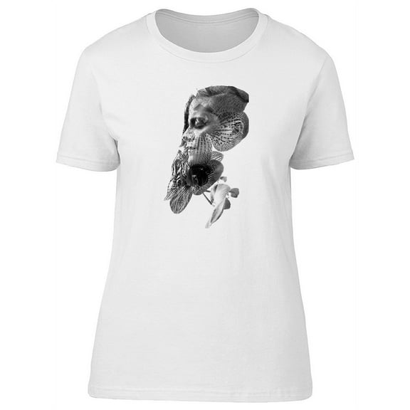 Attractive B&W Woman T-Shirt Women -Image by Shutterstock, Female Medium