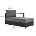 thumbnail image 5 of Tahoe 3-Piece Right-Facing Chaise Sectional Sofa Set in Gray Charcoal, 5 of 8