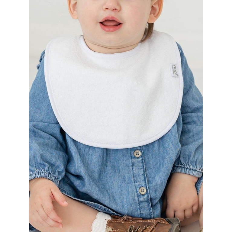 Neat Solutions 10 Pack White Infant Feeding Bibs photo 3