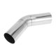 thumbnail image 1 of Tubo de escape mandril a 45 grados para bricolaje, tubo modificado para automóvil, 89 mm / 3.5" OD, 200 mm / 7.87" de longitud, acero inoxidable T316, tono plateado, 1 of 1