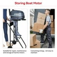 Bimiti Outboard Boat Motor Stand, Heavy Duty Engine Carrier Cart with 2