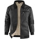 thumbnail image 3 of Ceisia Men's casual solid color zipper coat long sleeve outerwear Gift, 3 of 8