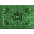 thumbnail image 1 of Ahgly Company Indoor Rectangle Persian Emerald Green Traditional Area Rugs, 8' x 12', 1 of 4