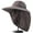 Dark Gray, variant on Bobasndm Mens Wide Brim Sun Hat with Neck Flap Fishing Safari Cap for Hiking Camping Gardening Field Work