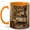 Orange, variant on Vintage Farmhouse Kitchen 11oz Ceramic Mug, Rustic Home Coffee Cup
