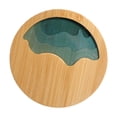 thumbnail image 1 of Posavasos de bambú para té y café, posavasos de bambú para bebidas, regalo de oficina Un elegante, 1 of 9