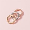 thumbnail image 3 of Guodhu Rose Gold Round Cut CZ Eternity Ring – Simulant Diamond Anniversary Band | Scratch Resistant Wedding Jewelry for Women – Christmas/Birthday Gift, 3 of 9