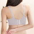 thumbnail image 4 of Bigersell Lace Bralettes for Women Push-up Padded Bra No Underwire Comfort Soft V-Neck Wireless Bras Hook and Eye Bra Closure Everyday Wire-Free Bra Underwear Gray 38B, 4 of 4