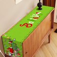 thumbnail image 5 of Green Christmas Table Runner Welcome to Whoville Believe Theme Party Decoration Xmas Winter Holiday Home Kitchen Island Decor 72Inches Long (Green, 13" x 72"), 5 of 5