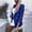 Blue, variant on Aboser Womens 2024 Fall Casual Blazer Jacket Trendy Gold Button Cardigan Slimming Work 0ffice Blazers Lapel Open Front Jackets