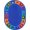 Multicolor, variant on 5 ft. 4 in. x 7 ft. 8 in. Library Blocks Kid Essentials Oval Rug  Multicolor