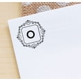 thumbnail image 3 of Printtoo O Alphabet Monogram Initial Square Swirl Border Office Stationary R-40 Self Inking Rubber Stamp, 3 of 5
