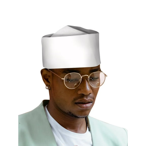 African Mens Kufi Hat Ankara Cotton Kufi Hats Muslim Prayer Cap Men Hat Accessory WYB776