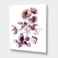 thumbnail image 3 of Designart ' Purple Wildflowers On White III ' Traditional Canvas Wall Art Print, 3 of 4