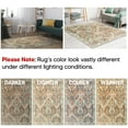 thumbnail image 4 of Keen Home Design Machine Washable Area Rugs with Non-slip Backing, Ideal for Hallway, Living Room, Bedroom, Kitchen and Laundry Room, Vintage Moroccan and Low Pile Rug - ( 9' x 12' ), 4 of 9