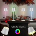 thumbnail image 5 of Lámpara de mesa LED de color adaptable, control táctil, para interior y exterior, resistente al agua, paquete de 2, altura de 38 cm, luz blanca cálida y RGB, 5 of 5