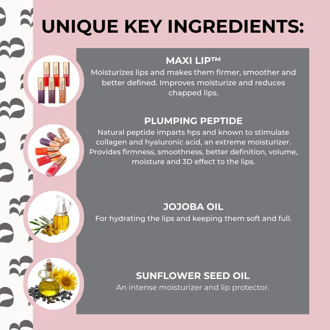 Rinna Beauty Lip Plumping Oil Royalty, Hydrating Gloss Vegan 0.3 oz