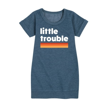 

Instant Message - Trouble Little - Toddler & Youth Girls Fleece Dress