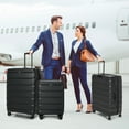 thumbnail image 3 of Costway 3 Piece Hardshell Luggage Set Ex pandable Suitcase w/ TSA Lock & Spinner Wheels, 3 of 10