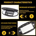 thumbnail image 6 of Sun Visor Vanity Mirror Cover Makeup For 2007-2014 BMW Mini Cooper R55 R56 R57 R58 R59 R60 R61, 6 of 9