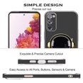 thumbnail image 6 of Compatible with Samsung S20 FE 5G Case Silicone TPU Plating, Samsung Galaxy S20 FE 5G Cases Cute Astronaut Pattern Phone Case with Stand (Black), 6 of 6