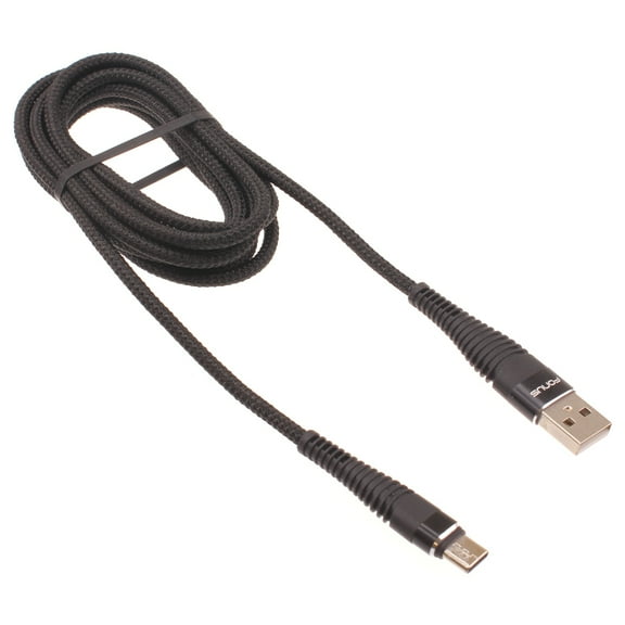 Charger Cord Long1 10ft USB-C Cable for Acer Liquid Jade Primo - Alcatel PulseMix, 7, Idol 5S 5 4S, 3V (2019) Models - [Type-C Power Wire Braided Fast Charge High Speed Sync J4P]