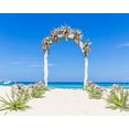 thumbnail image 2 of EREHome Polyester Fabric 7x5ft Beach Wedding Ceremony Photography Backdrop Photo Booth Background, 2 of 2