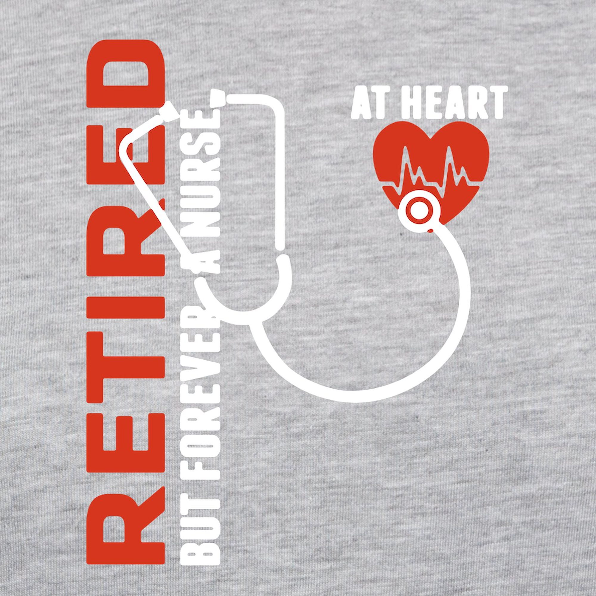 CafePress - Retired Nurse Heart Women's Baseball T Shirt - Womens Baseball Tee