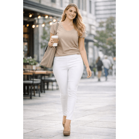 Women's High Waisted Jeggings Pull On Stretch Skinny Pants Size S - 3XL 29" Inseam