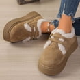 thumbnail image 5 of A-34 Khaki Ladies Warm Casual Snow Boots Winter Round Toe Thick Sole Slip On Outdoor Shoes Womens, 5 of 6
