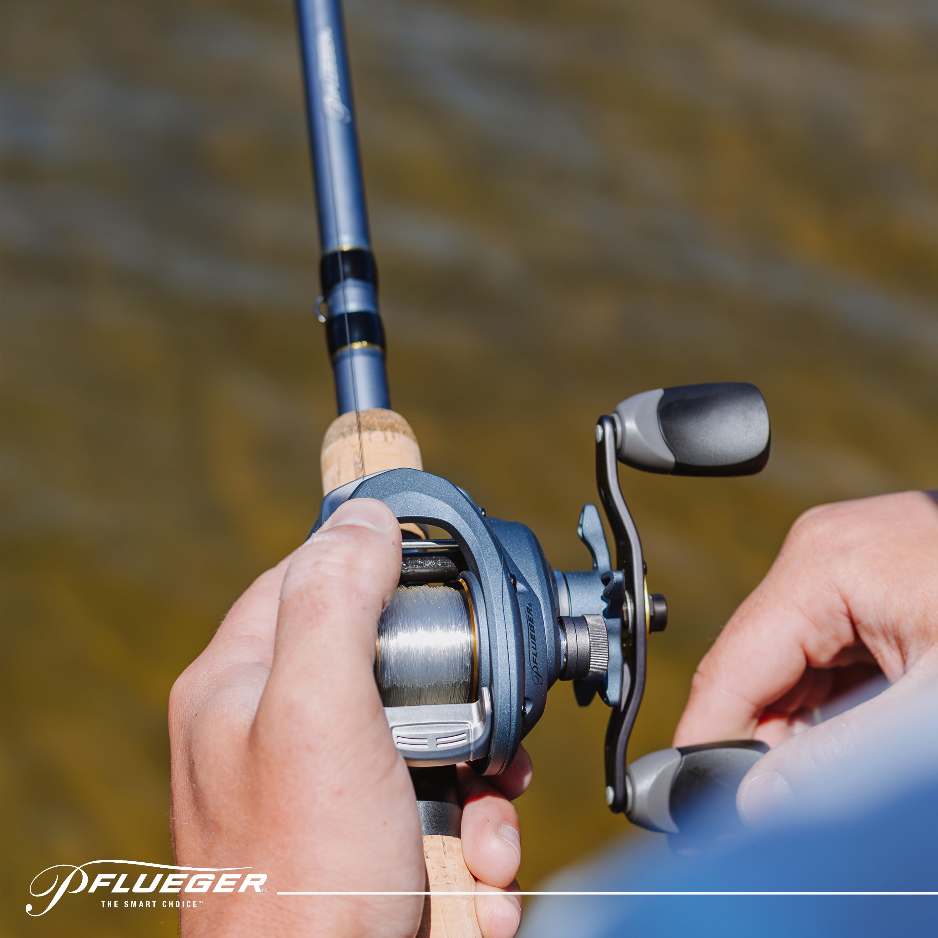 Pflueger President Low Profile Reel, Right Hand, 15lbs Drag