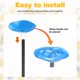 thumbnail image 4 of Estación de Riego para Abejas Uxcell, 30cm/11.8 Pulgadas, Baño de Resina para Jardín [Azul], 4 of 6
