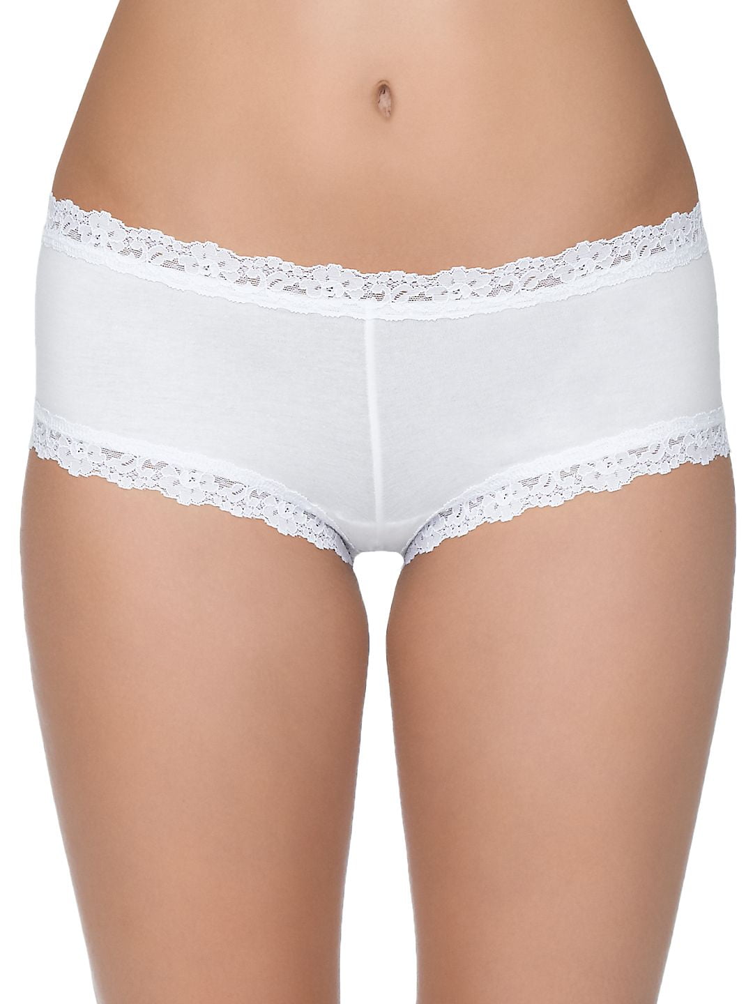 Hanky Panky LaceTrim Organic Cotton Boyshorts