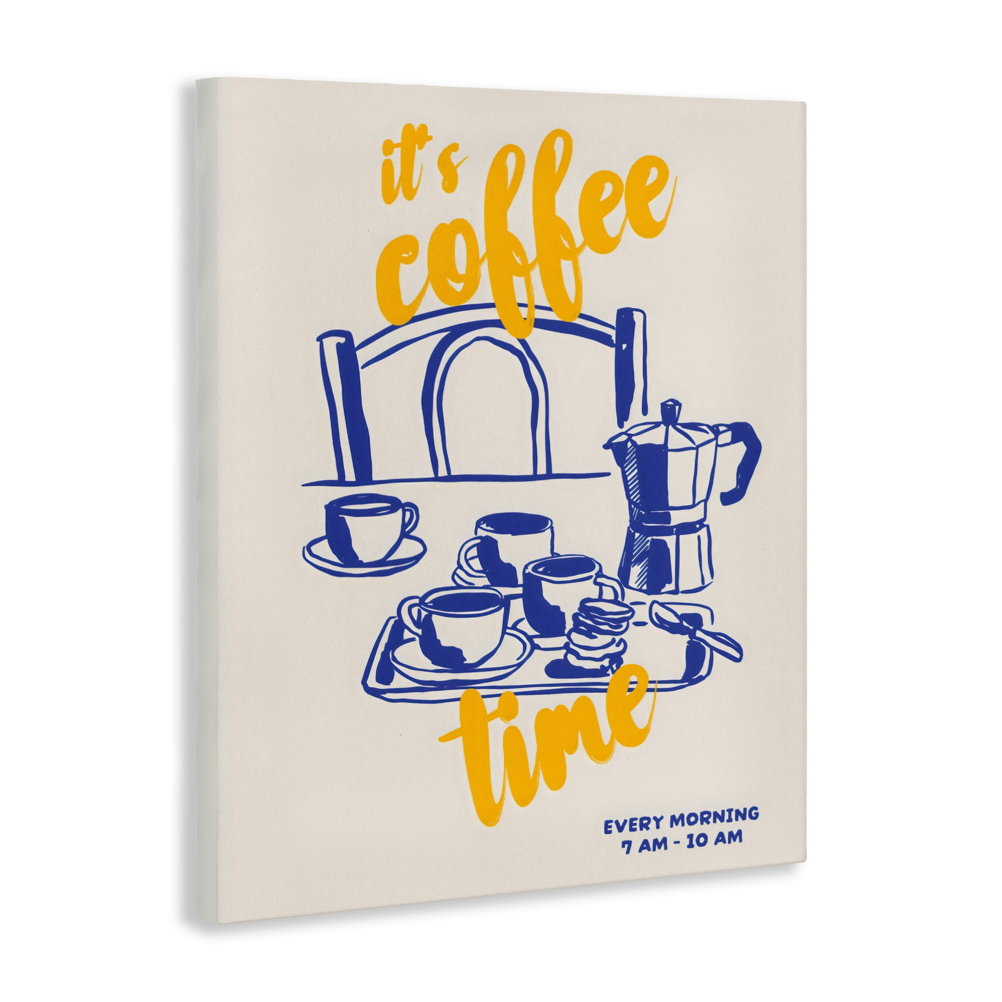 Stupell Industries It's Coffee Time Breakfast Ritual Canvas Wall Art, design by The Prints Vibe