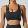 thumbnail image 2 of Timegard Sports Bras for Women High Impact Ribbed Stretch Seamless Breathable Crisscross Workout Gym Bra, 2 of 6