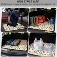 thumbnail image 3 of Psesaysky Machine Washable Cargo Liner for Cars SUVs 29" x 39", Multicolor Dog Paw Print Scratch-proof Car Trunk Mat Duty Dog Seat Cover for Rear Cargo, 3 of 7
